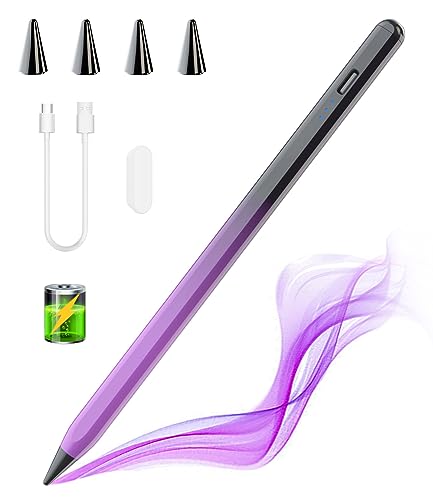Stylus Pen for iPad, Apple Pencil for iPad 10th 9th Gen, Apple Pen iPad Pencil for iPad Air 5/4/3rd, iPad Pro 11/12.9 Inch, with Palm Rejection & Tilt Sensitivity, Magnetic Stylus iPad Pen, Black