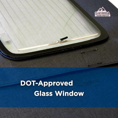 Sierra Auto Tops Replacement Convertible Soft Top with Heated Glass Window, fits Ford Mustang models 1994-2004, Premium Grade Sailcloth Vinyl, Black