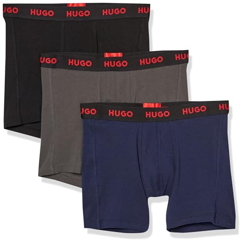 HUGO Three Pack Jersey Cotton Boxer Briefs