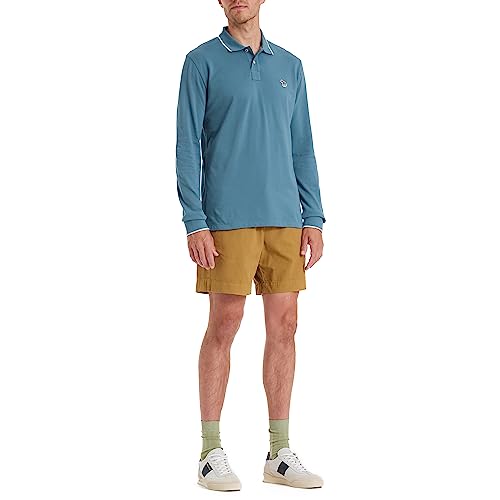 PS by Paul Smith Men's Zebra Badge Polo, Petrol Blue, X-Small