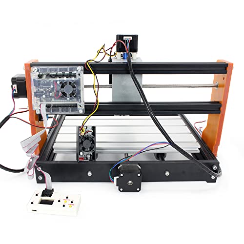 CNCTOPBAOS 3018-PRO 2 in 1 CNC Router Mini Engraver Machine with Module, XYZ Limit Switches and E-Stop, GRBL Control 3-Axis DIY Engraving Milling Cutting Wood PVC PCB Acrylic with Offline Controller