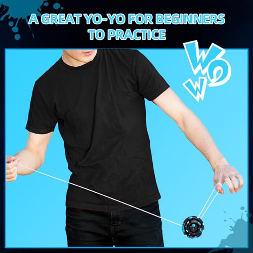 Responsive Yoyo for Kids,Aluminum Alloy Metal Yoyo Ball for Beginners and Professional Players+Yoyo Bag+ 5 Yoyo Strings