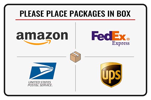 Bestylez Please Leave Packages Deliveries Here - Bestylez Delivery Sign for Outdoor Use 12" * 8" (153)