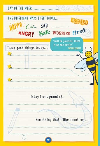 Happy Confident Me: Daily JOURNAL - Gratitude and Growth Mindset Journal that boosts children's happiness, self-esteem, positive thinking, mindfulness and resilience