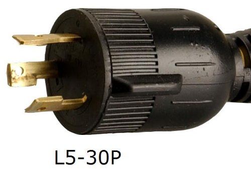 Coleman Cable 01914 3-Feet 10/3 Generator Power Cord Adapter; L5-30P to (2) L5-20R