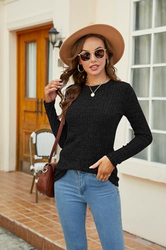 SimpleFun White Sweaters for Women Dressy Casual Lightweight Jersey Tops Fashion Winter Outfit (White,M)