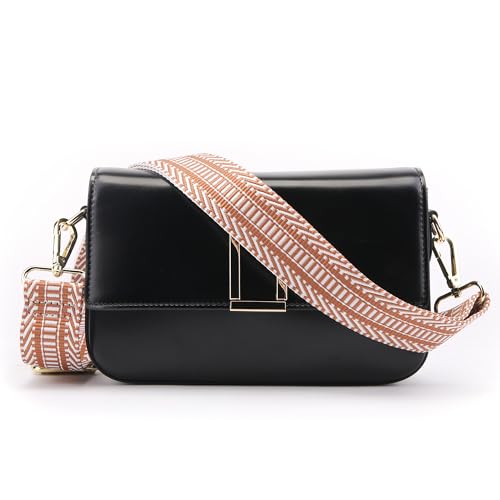 Wide Purse Straps Replacement Crossbody: Adjustable Purse Strap Crossbody 2" Shoulder Strap for Bags