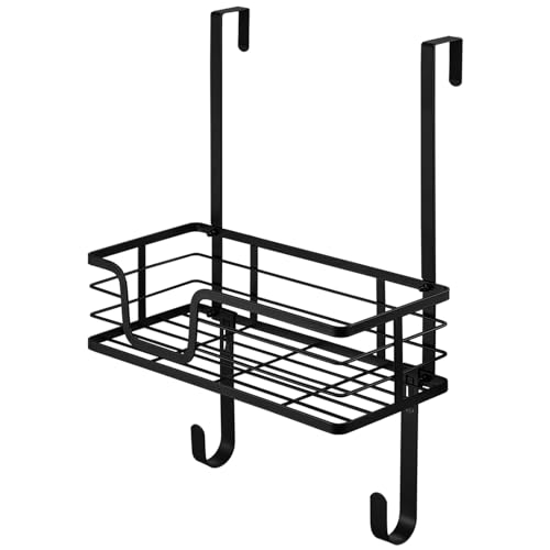KES Over The Door Ironing Board Holder Door Mount T Shape Ironing Board Hanger Iron Holder Fit for 1 3/4 Doors Matte Black, HIR500B-BK