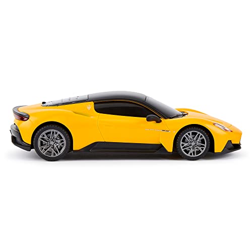 1:24 Scale Officially Licensed RC Maserati MC20, Yellow Sport Racing Hobby Toy Car Model Vehicle for Boys Girls and Adults Gift