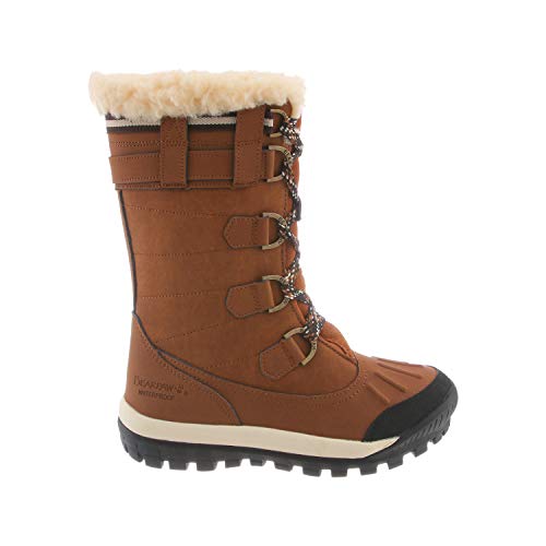 BEARPAW Women's Desdemona Hickory Size 5 | Women's Boot Classic Suede | Women's Slip On Boot | Comfortable Winter Boot