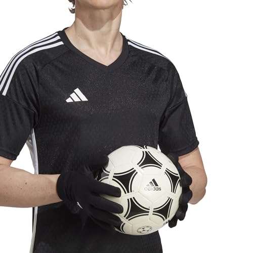 adidas Unisex-Adult Tiro League Field Play Goalie Gloves, Black/White/Black, 4