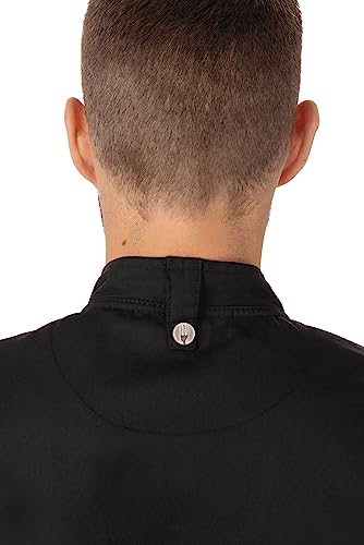 Chef Works Men's Bowden Chef Coat, Black, X-Small