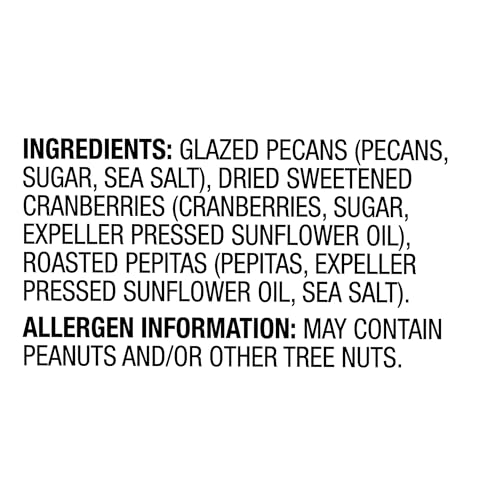 Orchard Valley Harvest Salad Toppers Glazed Pecans with Cranberries and Pepitas, 0.85 Ounce Bags (Pack of 15), Salad Toppings, Non-GMO, No Artificial Ingredients