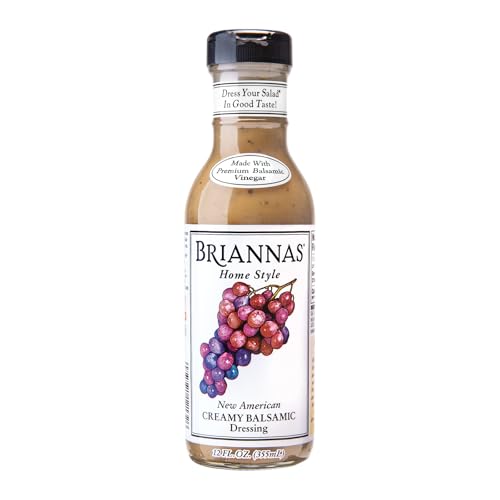 BRIANNAS - Home Style Raspberry Poppy Seed Dressing β Fine Salad Dressing made with Premium Ingredients - Gluten Free, Kosher, & Vegan Dressing - 12 oz. Bottle