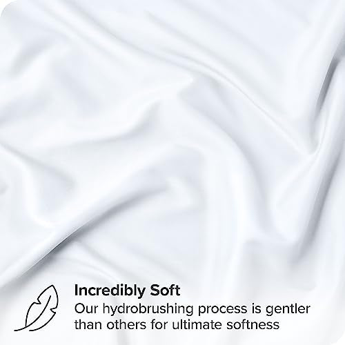 Bare Home Standard Pillow Sham Covers - Set of 2 - Premium 1800 Ultra-Soft Microfiber - Double Brushed - Bed Pillow Shams - Pillows Not Included (Set of 2, White)