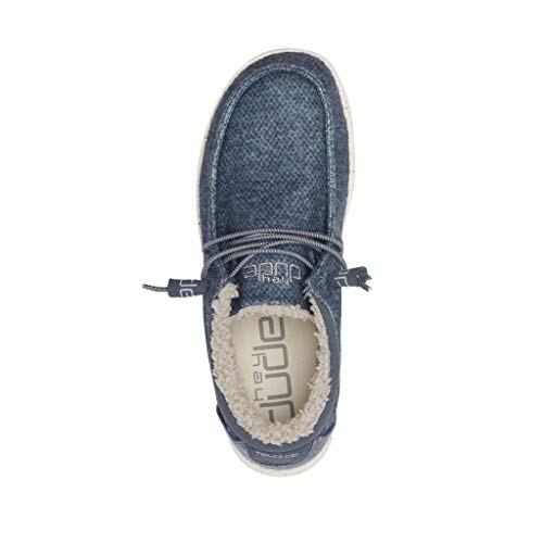 HEYDUDE Women's Cindy Dark Navy Size 5 | Women’s Shoes | Women’s Lace Up Boots | Comfortable & Light-Weight