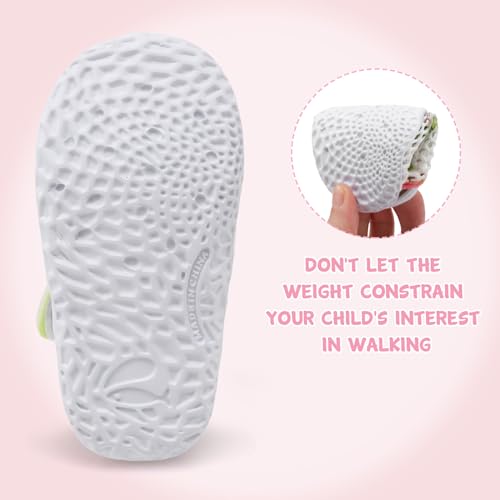 FEETCITY Boys Girls Water Shoes Soft Rubber Flat Shoes Summer Baby Girl Sandals Infant Girl Boys Slippers 6-12 Months