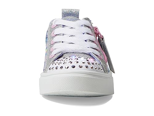 Skechers Kids Girls Twinkle Sparks-Flying Heart Sneaker, Lavender/Multi, 3 Little Kid