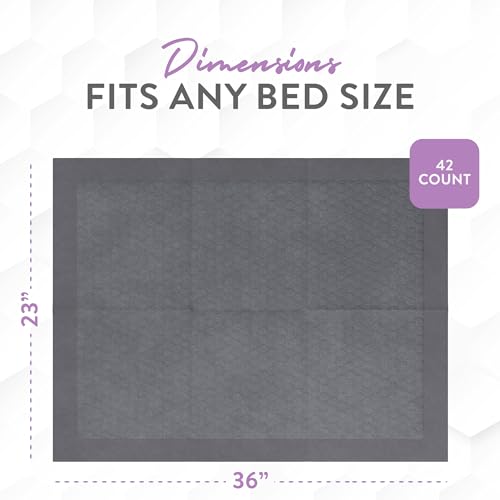 Inspire Ultra Underpads Incontinence Bed Pads | Chic Gray Modern Design | Hospital Bed Pads Disposable Adult Extra Large Chux Pads | Medical Bed Linens | Chucks Pads Disposable Adult
