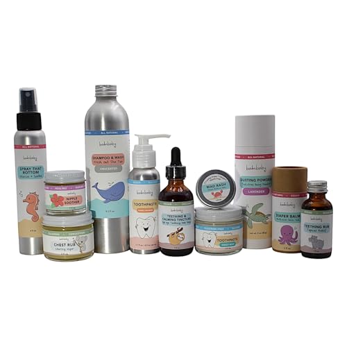 Kids All Natural Fluoride Free Toothpaste by Balm Baby Brand – SLS Free Toothpaste with Xylitol, Vegan, Gluten Free, BPA Free, Glass Jar Zero Waste Children’s Teeth Paste (2PK Mint)