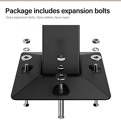 LAUSAINT HOME Outdoor Patio Gazebo with Expansion Bolts, Double Roof Soft top Gazebos Shelter Party Tent with Mosquito Nettings and Privacy Screens for Backyard, Deck, Garden, Lawn (8×8, Khaki)