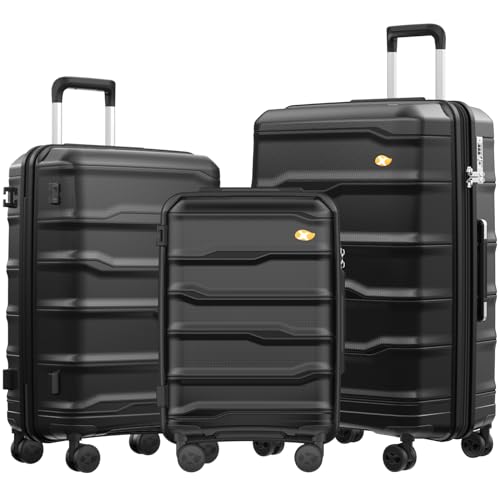 MGOB Carry On Luggage - Hard Shell Suitcase with Spinner Wheels, Lightweight PC Luggage with TSA Lock, Airline Approved for Men and Women