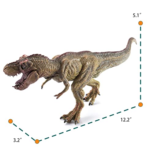 2Pcs Dinosaur Set, 15.7" Large Tyrannosaurus Rex and 12.2" Realistic T-rex, Educational Dinosaur Action Figure Wildlife Animal Model, Great for Collector, Party Favor, Birthday Gifts