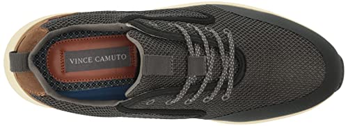 Vince Camuto Men's Emmitt Mesh Sneaker, Charcoal/Black, 8