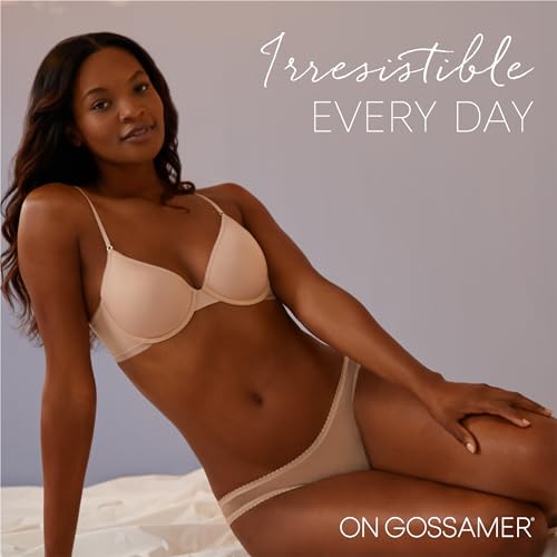 OnGossamer Women's Next to Nothing Micro T-Shirt Bra, Champagne, 36B