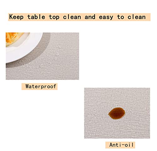 Placemats Indoor Set of 6 Wipeable Faux Leather Plaid Placemats Waterproof Reversible Buffalo Check Place Mats Table Mats Patio Placemats Heat Resistant Anti Oil Washable Decorate for Dining Table