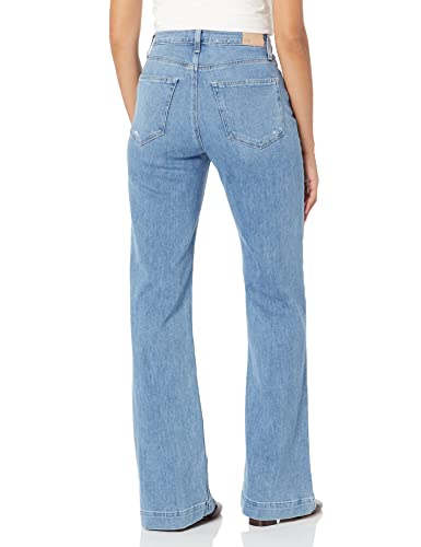 PAIGE Women's Flaunt Amour high Rise Wide Leg Waist to Hip Ratio in say Anything, 24