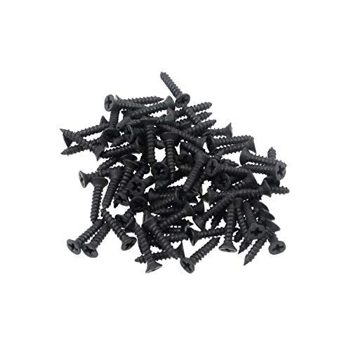 Semetall 20 Pcs Small Vintage Hinges with Mounting Screws,H Shape Hinge for Cabinet and Vintage Jewelry Chest(65mmx35mm,Black)