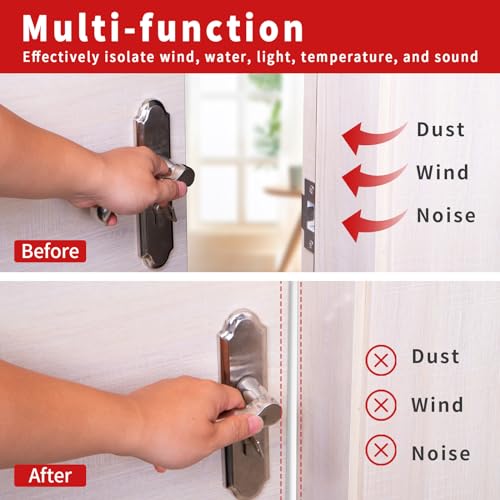 BISOTHAI 23 Feet Rubber Door Weather Stripping Door Seal Strip, Self-Adhesive Rubber D-Shape Door Weatherstripping Sealers for Door Frame Soundproofing Insulation Large Gap(Brown)