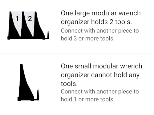 TEKTON 40-Tool Modular Wrench Organizer Set (Red) | OTM92240 | Made in USA