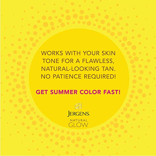 Jergens Natural Glow Instant Self Tanner Mousse, Sunless Deep Bronze Tan, Sunless Self-tanner, for a Natural-looking Tan, 6 Oz, Pack of 2
