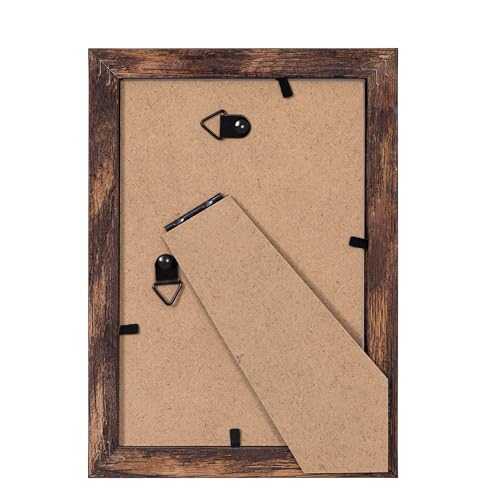 eletecpro 10 Pack Picture Frames, Including 4Pcs 4x6, 4Pcs 5x7, 2Pcs 8x10 Picture Frames Collage Wall Decor or Tabletop Display, Multiple Sizes Gallery Wall Frame Set, Black