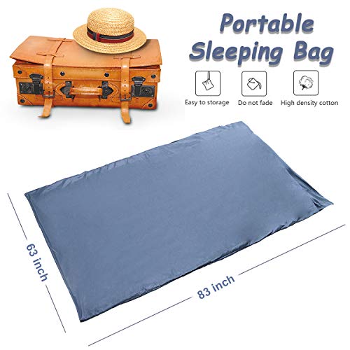 Sleeping Bag Liner Envelope Travel Sheet and Sleeping Bag Liner for Camping,Backpacking,Hiking,Hotel,Portable with Compression Sack