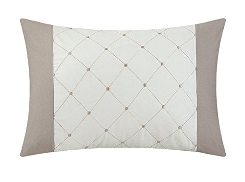 Chic Home CS2124-AN 10 Piece Cheryl Comforter Set, Queen, Beige