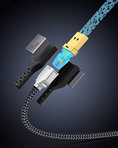 Maxonar 8K DisplayPort Cable, 3.3Ft/1M 1.4 DP to DP (8K 60Hz 7680x4320, 4K 240Hz, 2K 144Hz) VESA Certified HBR3 High Speed Cord for PC, Laptop, TV Gaming Monitor