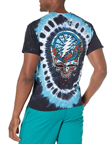 Liquid Blue Men's Standard Grateful Dead Steal Your Bertha T-Shirt, Tie Dye, Small