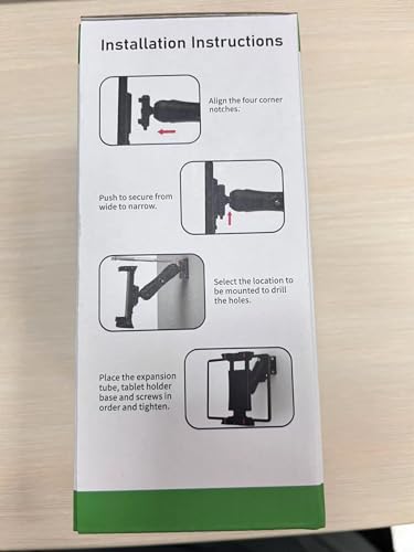 OHLPRO Car Tablet Holder - Heavy Duty Drill Base, Compatible with iPad Samsung Tab 5"-13" Tablet and Phone, Car Tablet Mount for Truck/Business Vehicle/Desktop/Wall, etc.