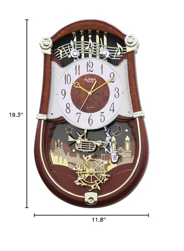 Rhythm Clocks "Concerto Entertainer II" Musical Motion Clock