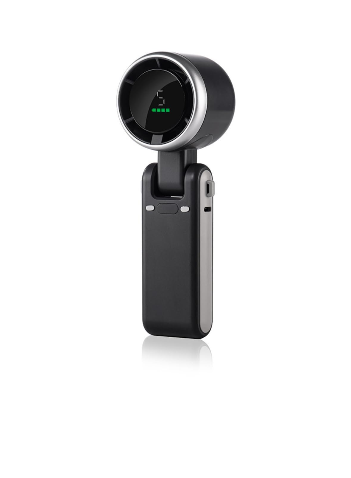 CasaCare Handheld Portable Turbo Fan,with LED Display, USB Rechargeable Personal Cooler with 5 Speeds, Foldable Portable Fan for Makeup, Office, Outdoor,Travel