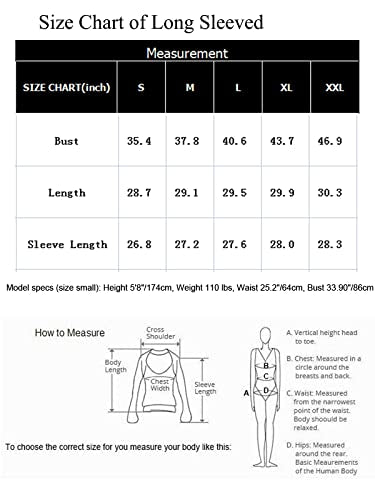 Newchoice Tunic Tops for Leggings for Tall Women Basic Tees Long Sleeve Tshirts (M,White)