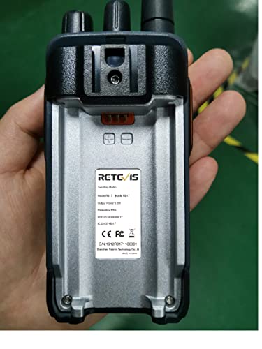 Retevis RB17 Walkie Talkies Long Range,Heavy Duty 2 Way Radios with 4400mAh Large Capacity Battery,Handheld VOX Emergency Alarm,Portable Two Way Radio for Adults Skiing Hunting Hiking(4 Pack)