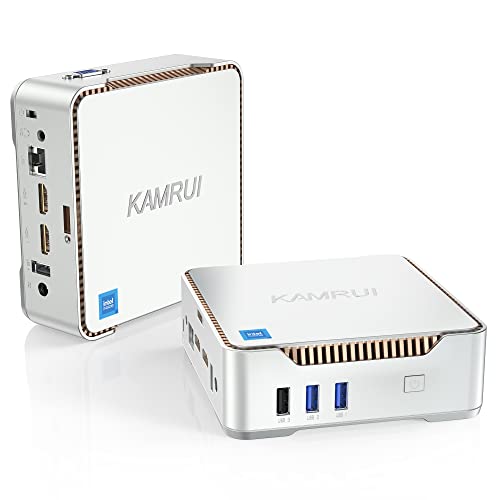 KAMRUI GK3PLUS Mini PC, 16GB DDR4 1TB SSD, 12th Gen Alder Lake-N95(up to 3.40GHz) Mini Desktop Computer, Support 2xHDMI+VGA 4K Triple Display for School/Home/Office Small pc