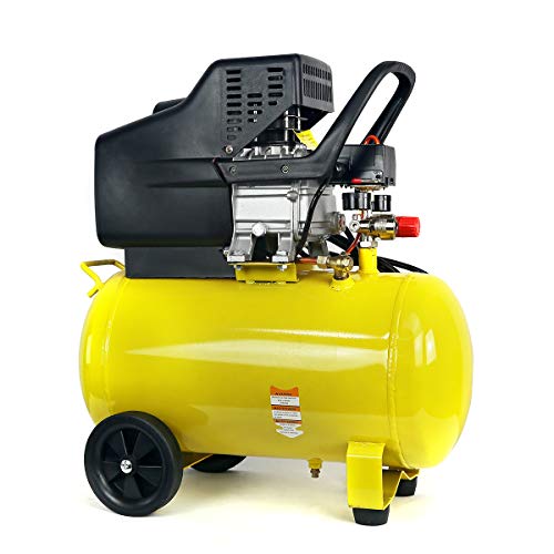 Stark USA 3.5HP 10 Gallons Air Compressor Tank Ultra Quiet Horizontal Tank Adjustable Pressure Ideal for DIY, Home & Garage Applications, 8.37 CFM