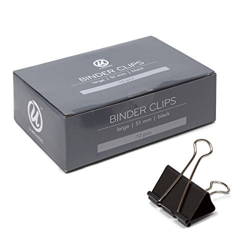 U Brands Binder Clips, Large, Gold, 6-Pack (628A04-24)
