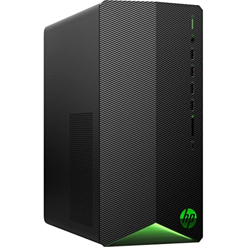 HP Pavilion Gaming PC, AMD Ryzen 7 5700G Processor, 16 GB SDRAM, 512 GB SSD, Windows 11 Pro, Wi-Fi 5 & Bluetooth Combo, 9 USB Ports, Pre-built Gaming PC Tower, Mouse and Keyboard (TG01-2360, 2021)