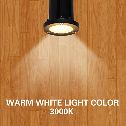 EAGLOD 5W Landscape Well Light,12-24V In-Ground Low Voltage Landscape Lights with Connectors, IP67 Waterproof Landscape Lighting,3000K Paver Lights for Yard, Garden, Patio (2 Pack)